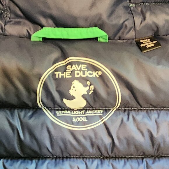 Save The Duck Women's SZ 5/XXL Neon Green Long Sleeve Lightweight Puffer Jacket - Picture 14 of 14
